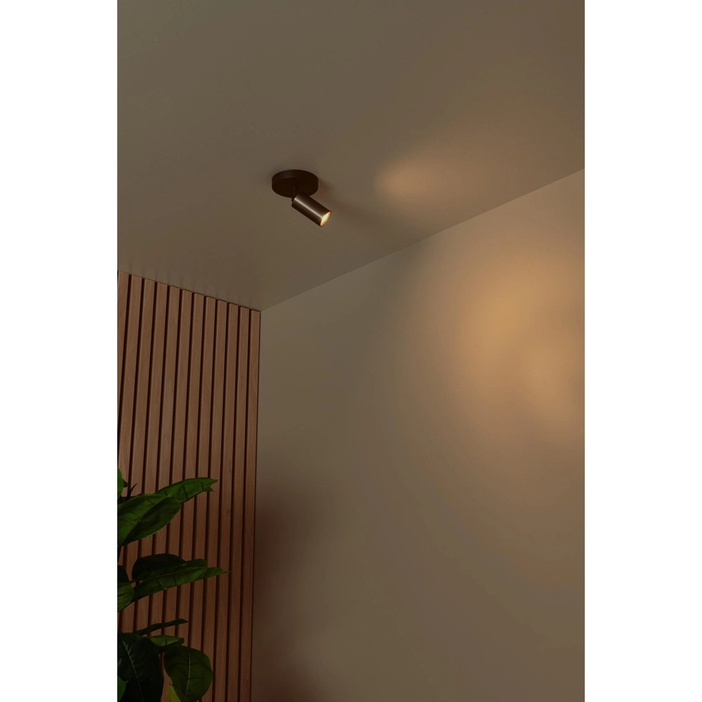 Plafondspot Ritmo mini GU10 koffie bruin Lucide 5411212093967
