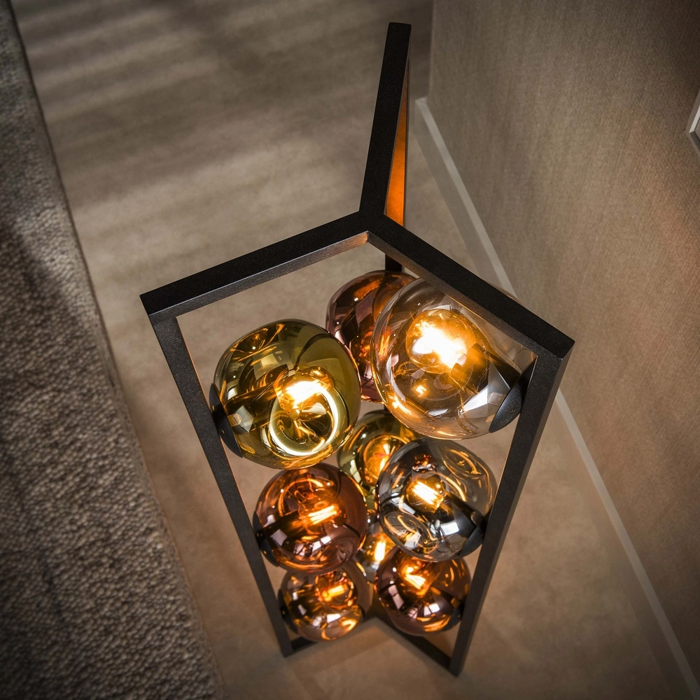 Glazen vloerlamp Stellar 9-lichts Lyora 8716803511590