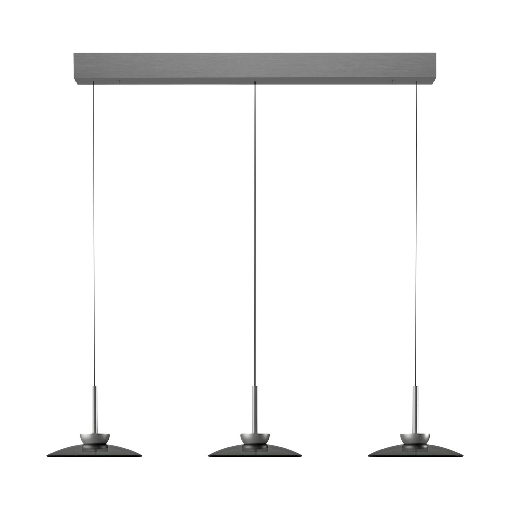 3L eettafel hanglamp Pure Moon platin met smoke glas Paul Neuhaus 4012248386309