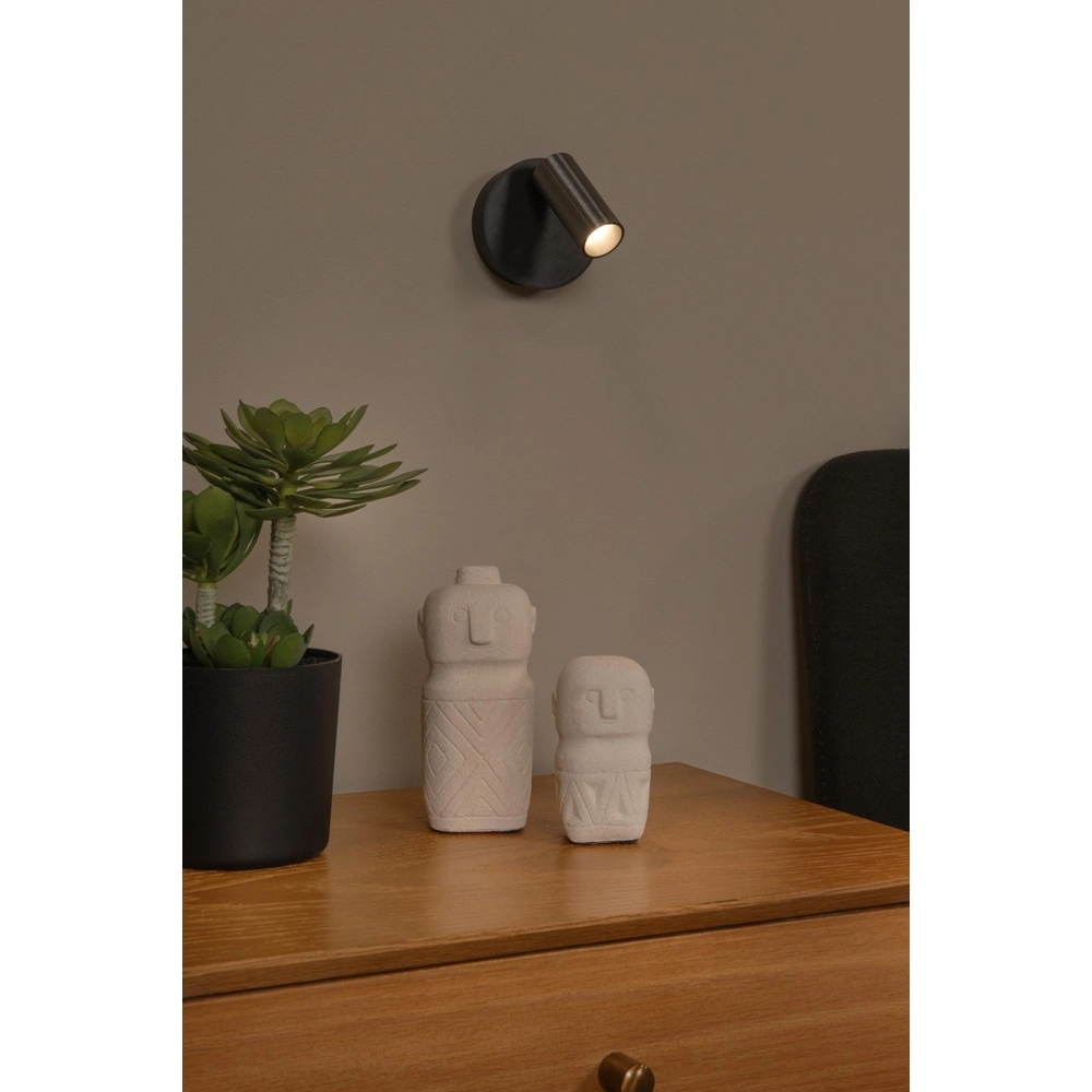 Oplaadbare wandlamp Toni magnetisch metaalgrijs Lucide 5411212290533