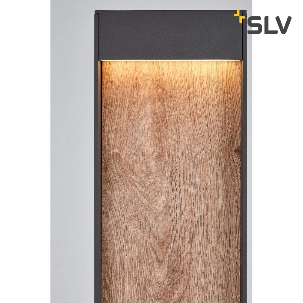 Design lamp met hout Flatt 100cm SLV 4024163231534