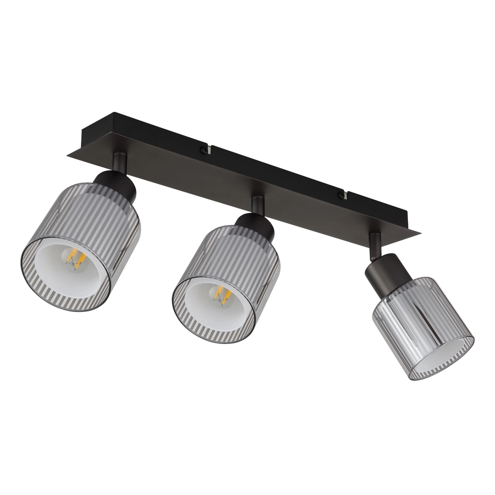 Design plafondlamp Villegas 3-lichts gunmetal Globo 9007371575947