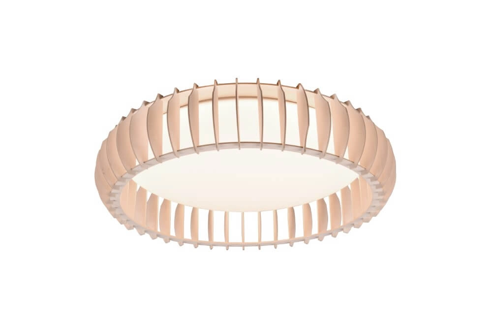 Plafonnière Monte 60cm houtbruin Trio 4017807504613