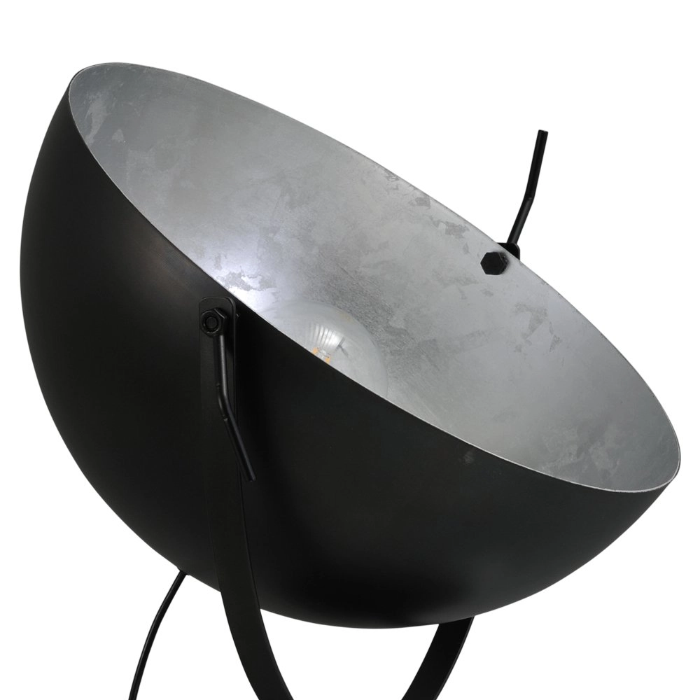 Zwarte Industria Uplighter 50cm zwart met zilver Masterlight 8718121236940