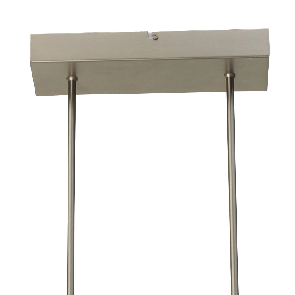 Hanglamp eettafel - kantoor Vigo 130cm nikkel met zwart Masterlight 8718121181097