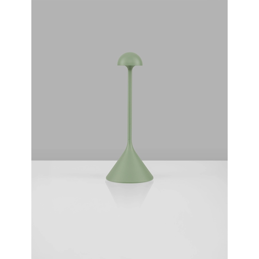 Table lamp Dalt olive green rechargeable with USB Lyora 5212017477057