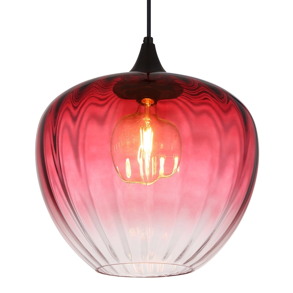 Hanglamp Sander rood glas Globo 9007371515127