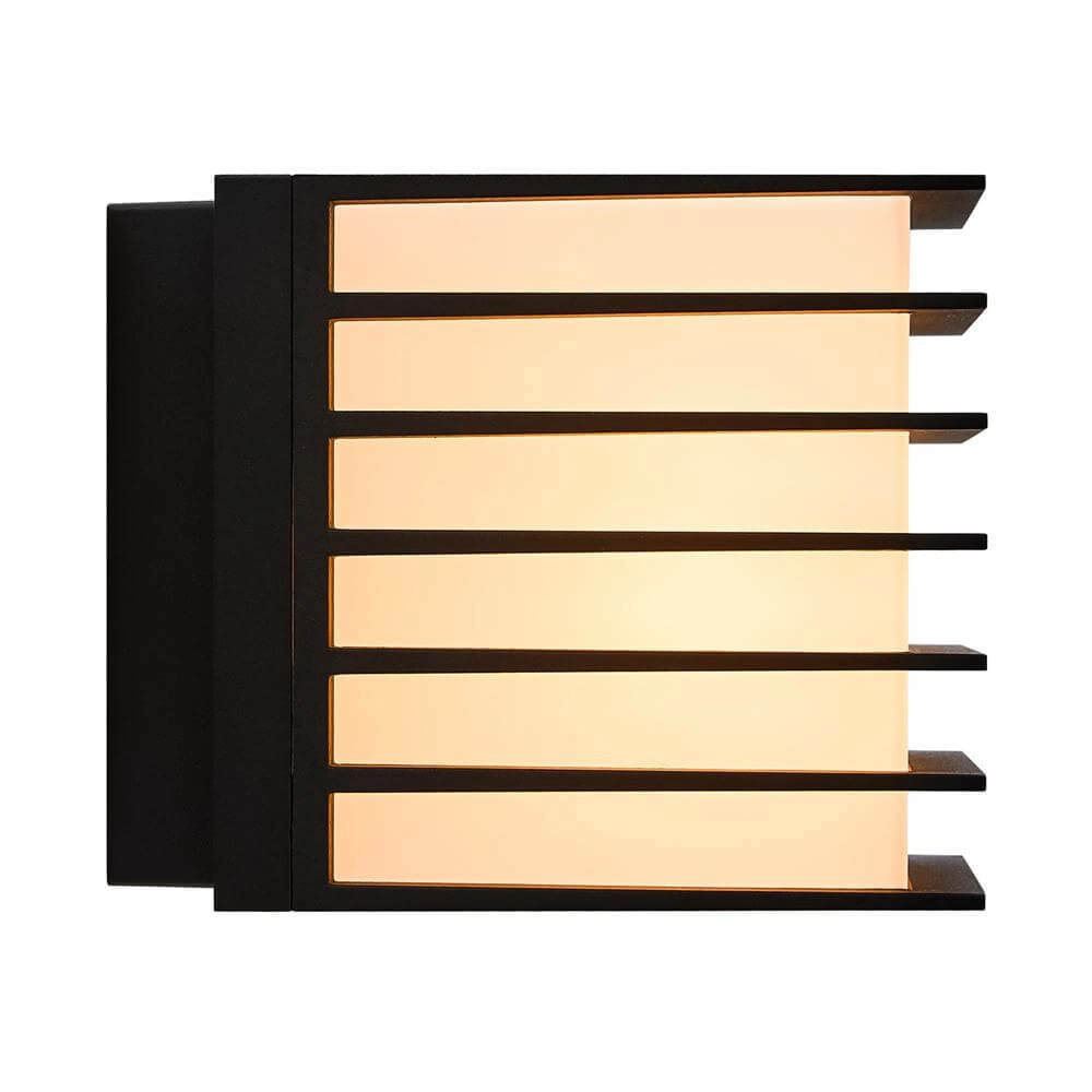 Wandamp Fluctus zwart vierkant Nordlux 5704924015595