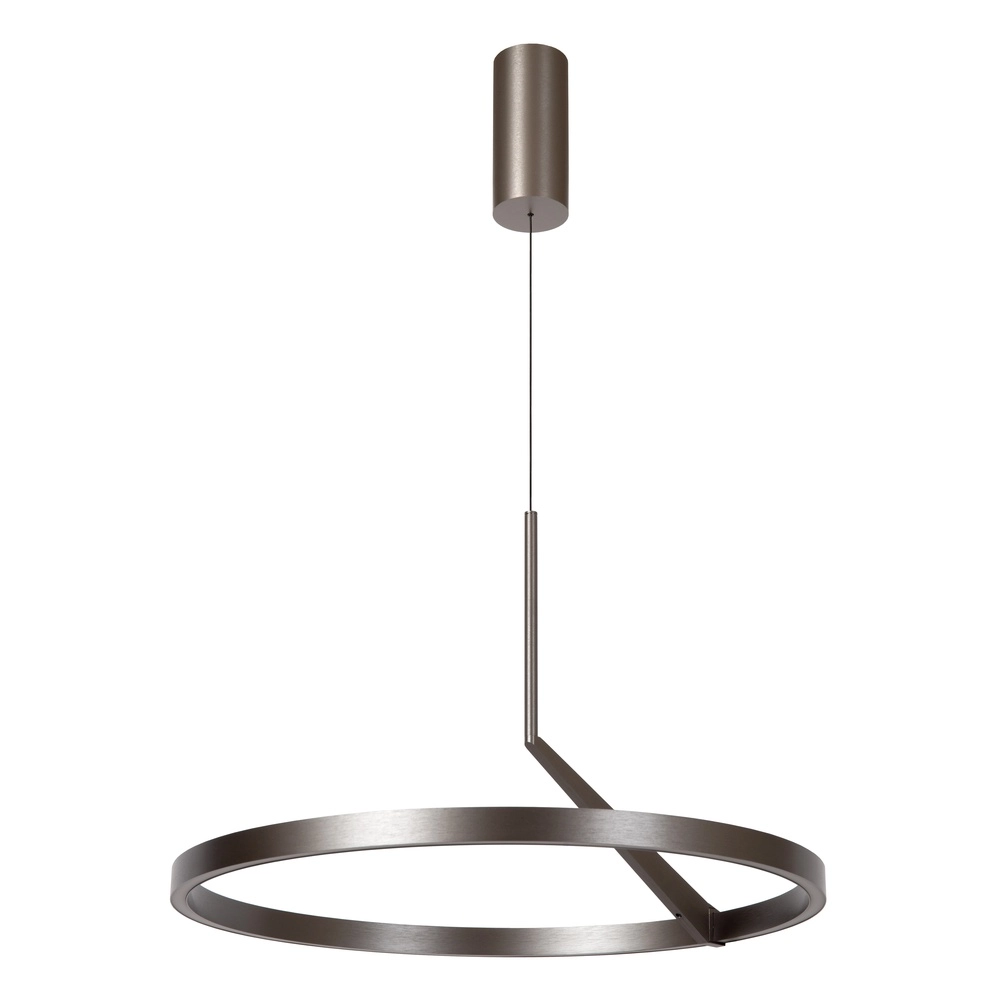 Strakke led hanglamp Applause Geborsteld metaal - Ø 60cm Premium by Lucide 5411212221827