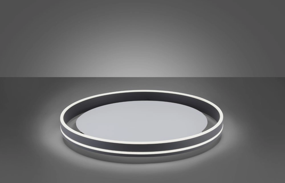 Design plafondlamp Q-Vito Ø 59cm antraciet Paul Neuhaus 4012248336007