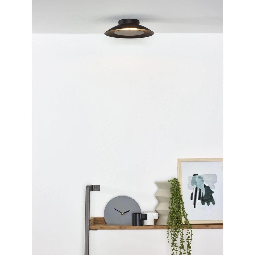 Plafondlamp Foskal Ø 21,5cm zwart Lucide 5411212791498