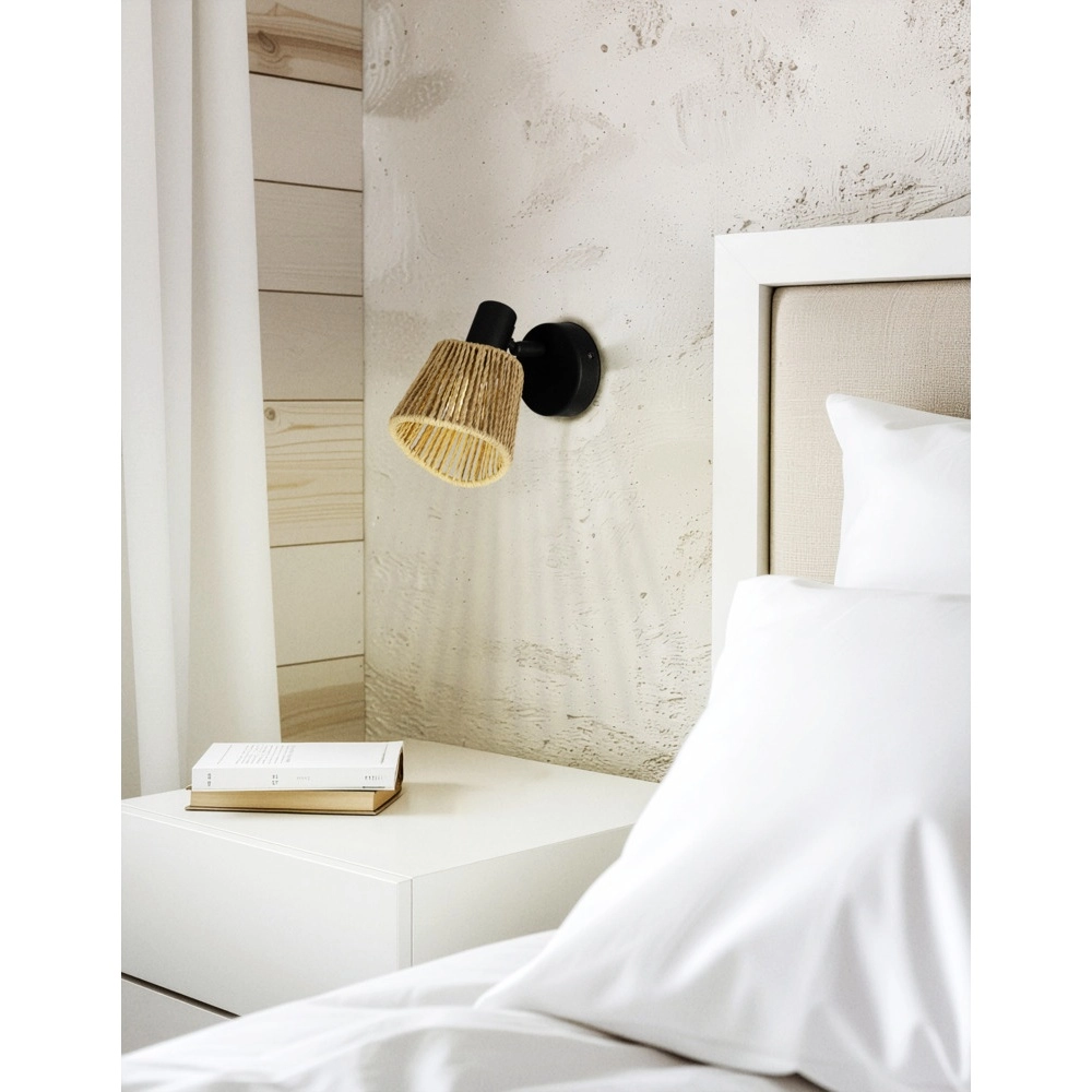 Rotan wandlampje Keelby enkel Eglo 9002759441289