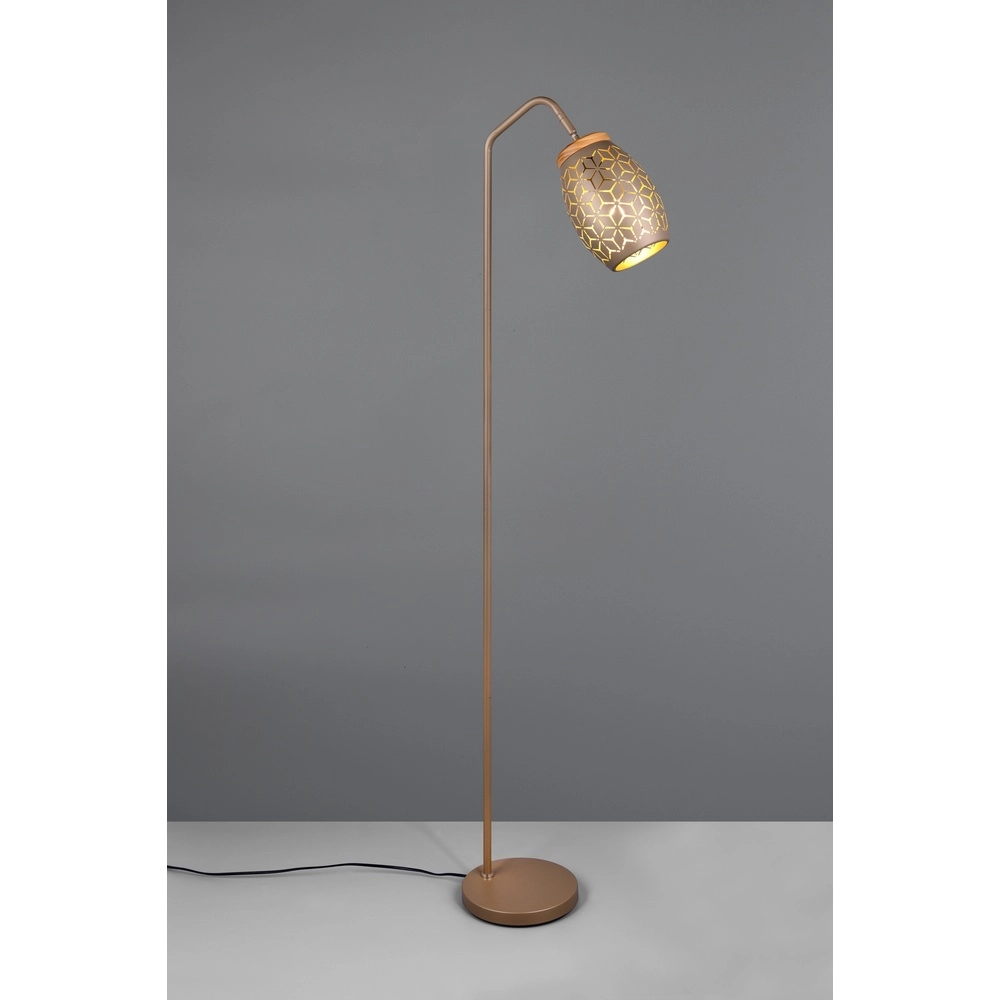 Vloerlamp Bidar koffiebruin Trio 4017807633375