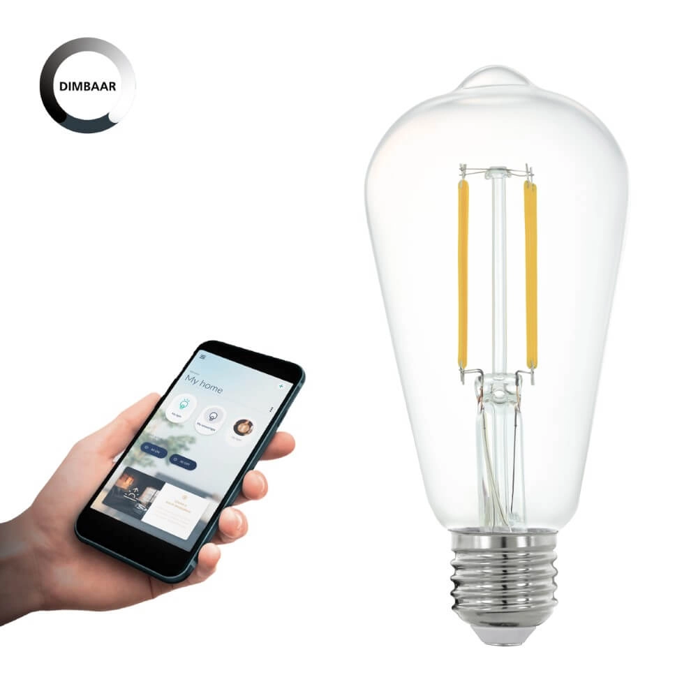 Led lampenbol Zigbee - E27 - 6 watt - 2700K - ST64 Eglo 9002759122270