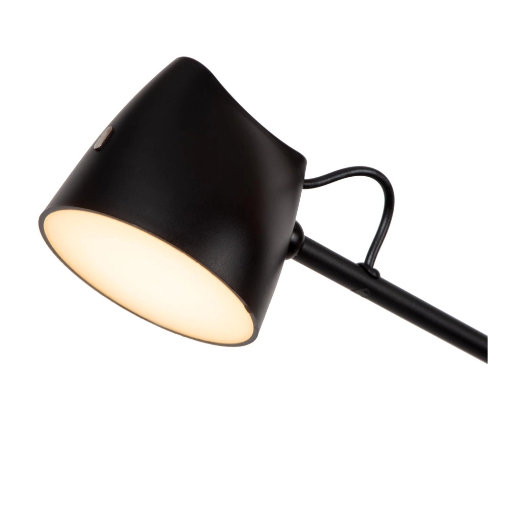 Zwarte leeslamp Milne design Lucide 5411212441959