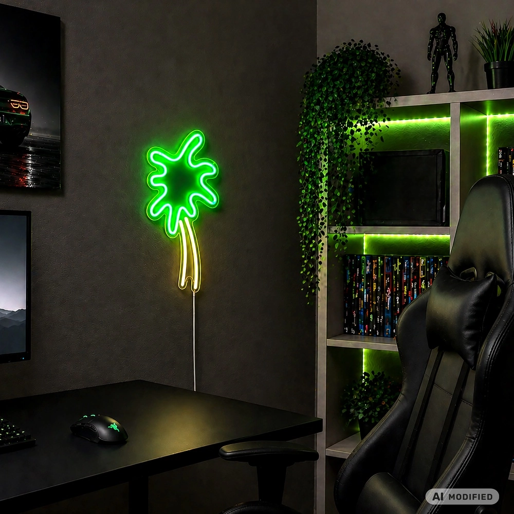 Neon wandlamp Neon-Tales palm Brilliant 4004353476945