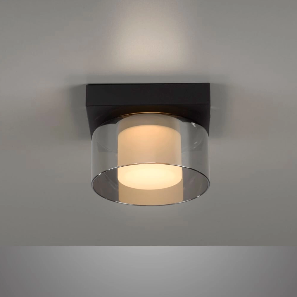 Zwarte plafondlamp Rika 1-lichts zwart Paul Neuhaus 4012248385012