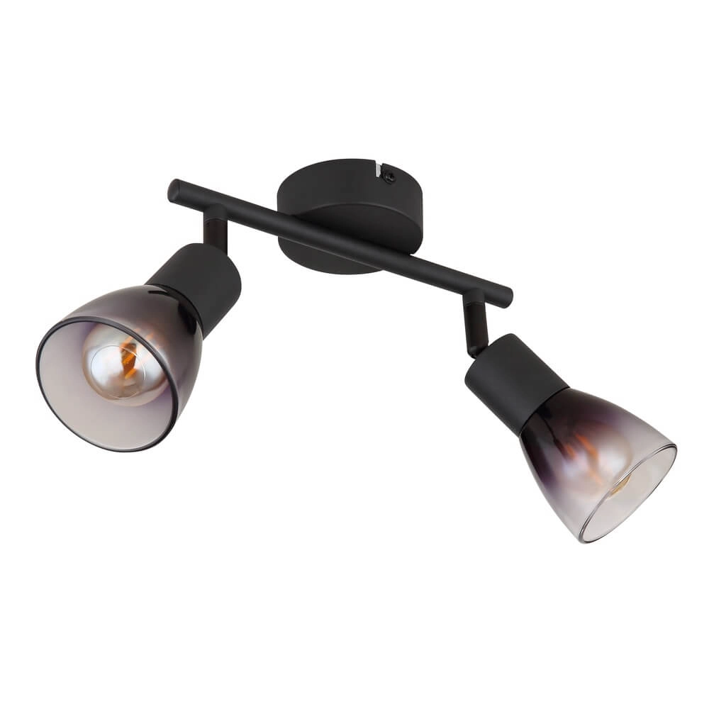 Zwarte plafondlamp Satella 2-lichts Globo 9007371449927
