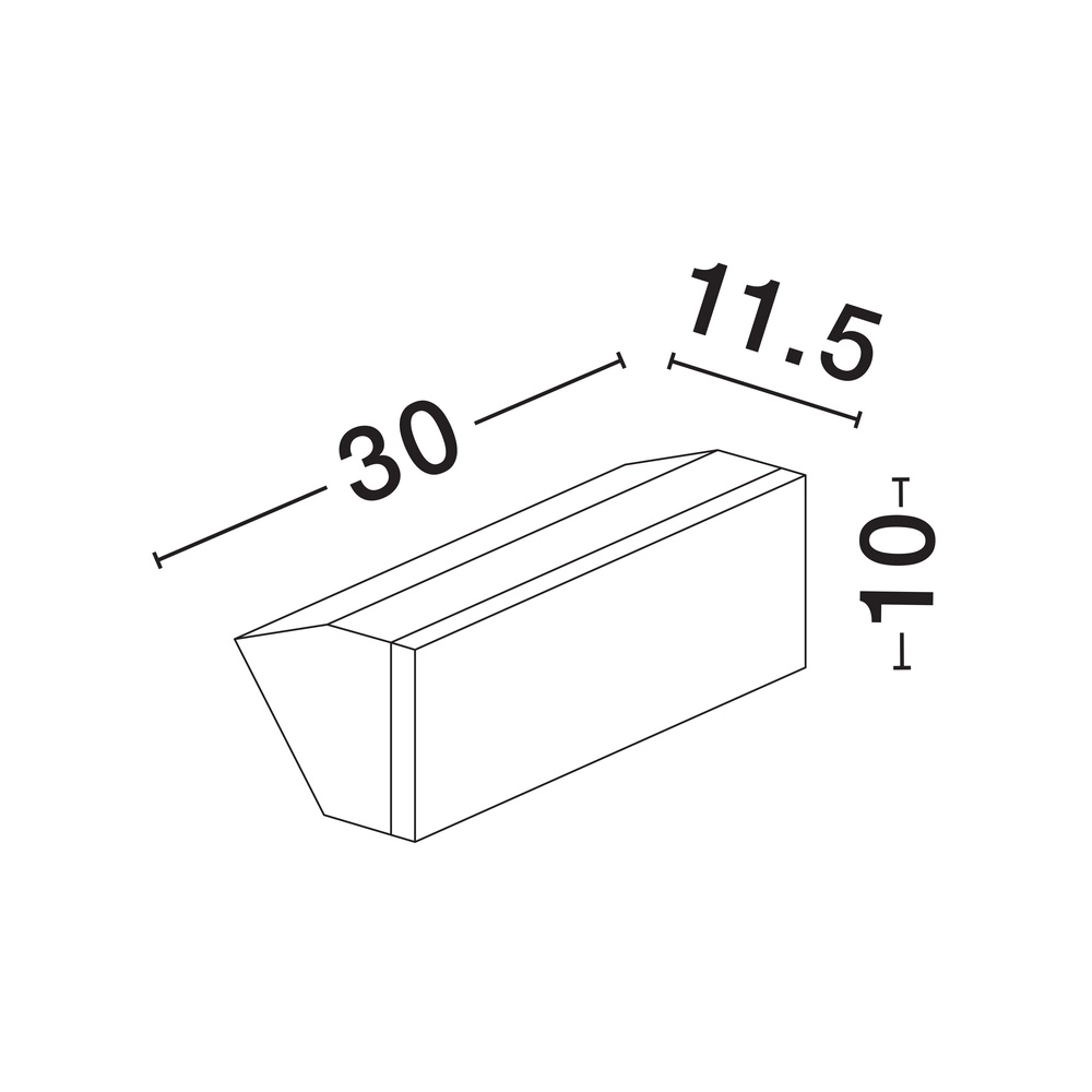 Design wandlamp Keen antraciet 30cm Lyora 5212017470577