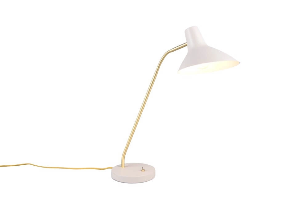 Strakke bureaulamp Traveller wit Strakke bureaulamp Traveller wit