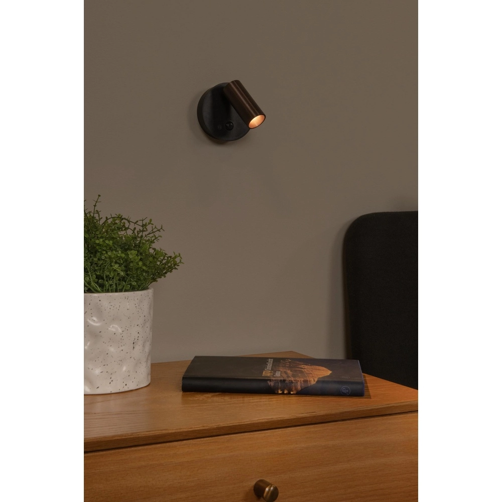 Oplaadbare wandlamp met sensor Toni magnetisch metaalgrijs Lucide 5411212290564