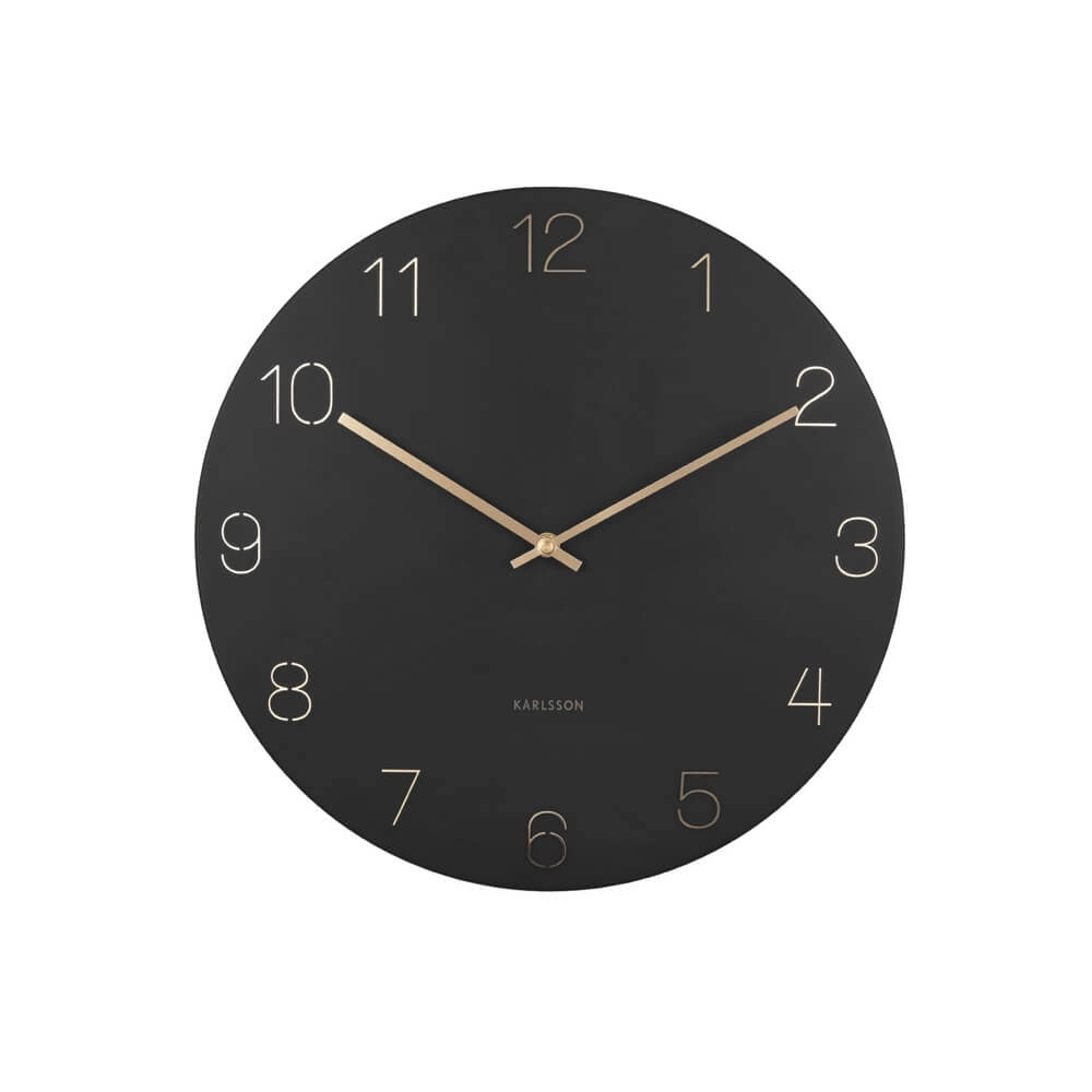 Wandklok Charm zwart - Ø 40cm