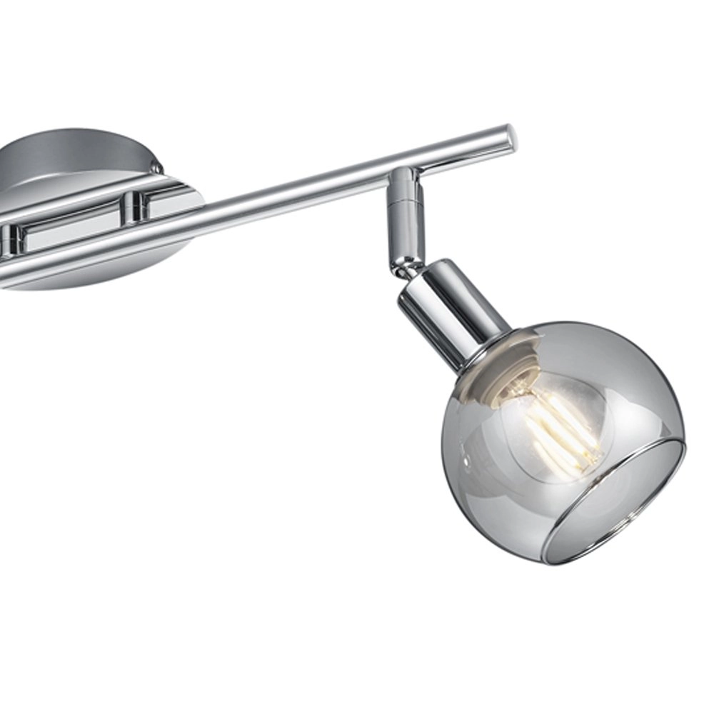 Plafondlamp Chroom Brest 2-lichts verstelbaar Trio 4017807434170