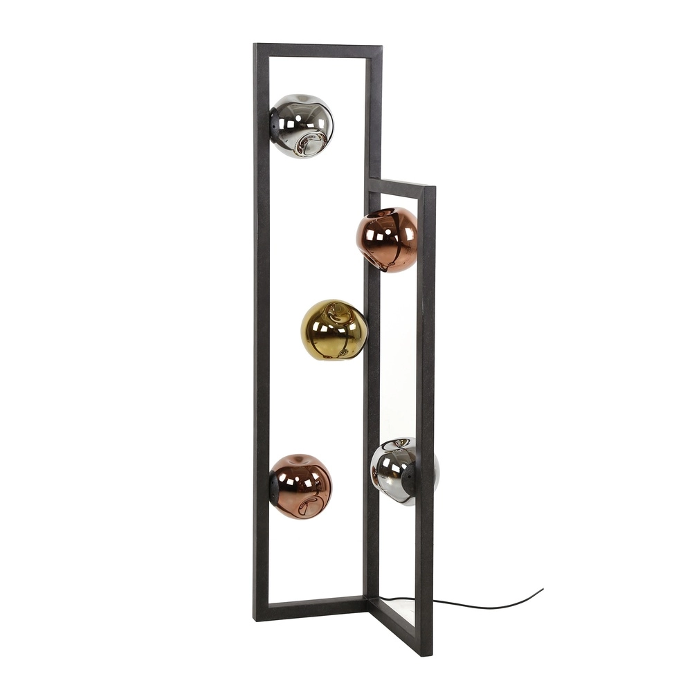 Glazen vloerlamp Stellar 5-lichts Lyora 8716803511637