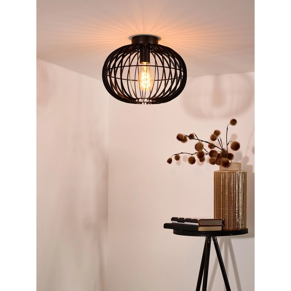 Plafondlamp Reda Ø 32cm zwart Lucide 5411212782526