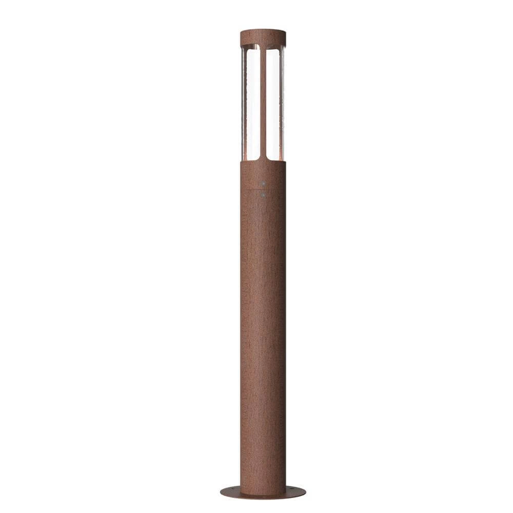 Strakke padverlichting Helix roestbruin