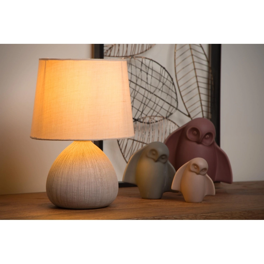 Schemerlamp Ramzi zand bruin Lucide 5411212470171