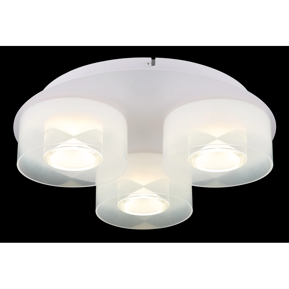 Design plafondlamp Belinda 3-lichts wit Globo 9007371528318