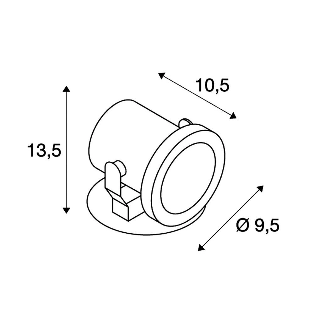 Staande tuinspot lamp Nautilus SLV 4024163174435