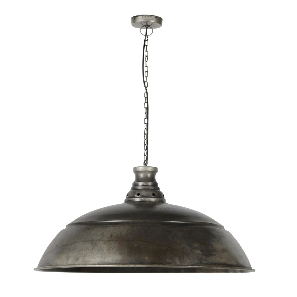 Industriële hanglamp Industry Ø 80cm - oud zilver Lyora 8716803511781