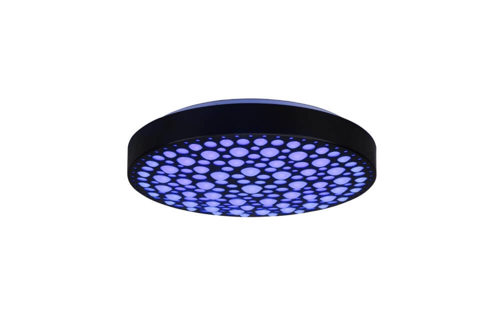 RGB led plafondlamp Chizu Ø 40cm - zwart Trio 4017807538328