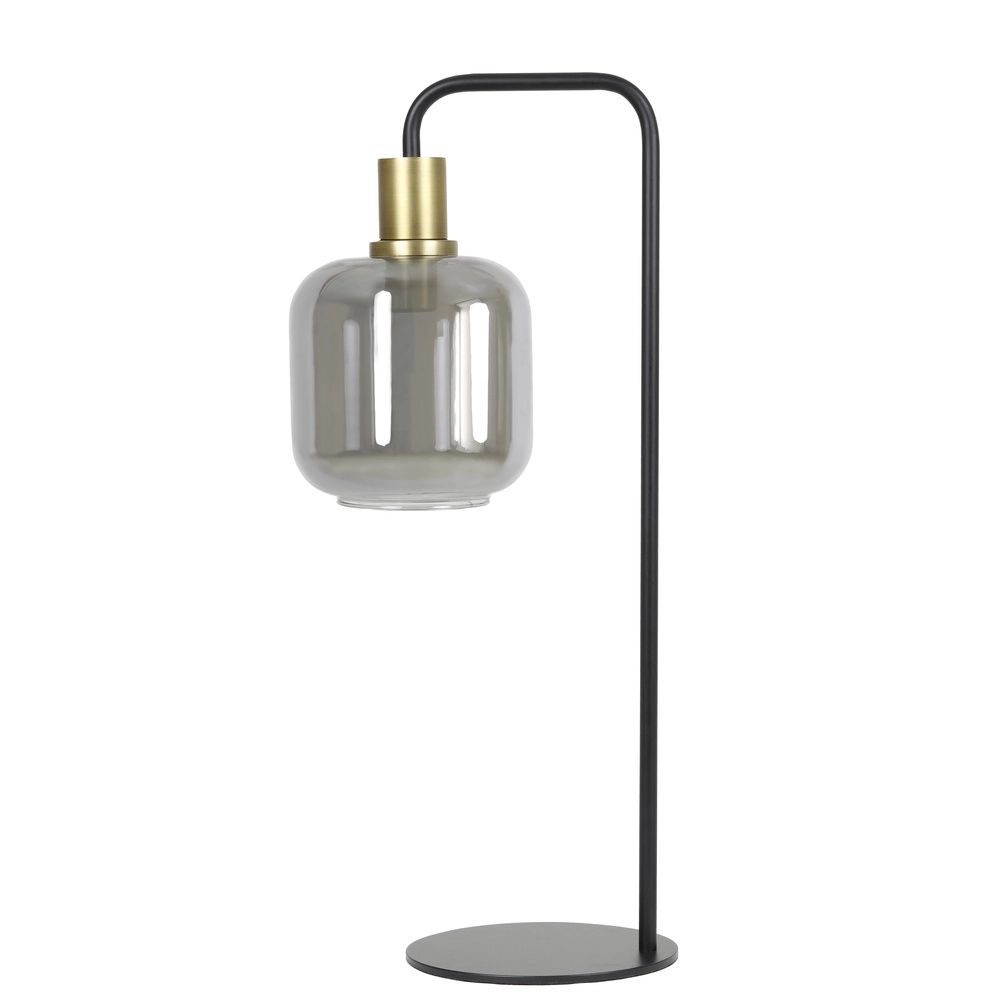 Bureaulamp Lekar met smoke glas