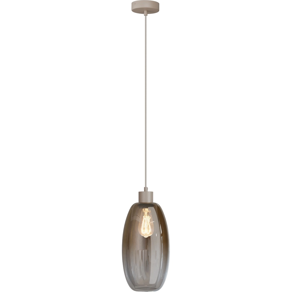 Glazen hanglamp Olive Ø 18,5cm - zand
