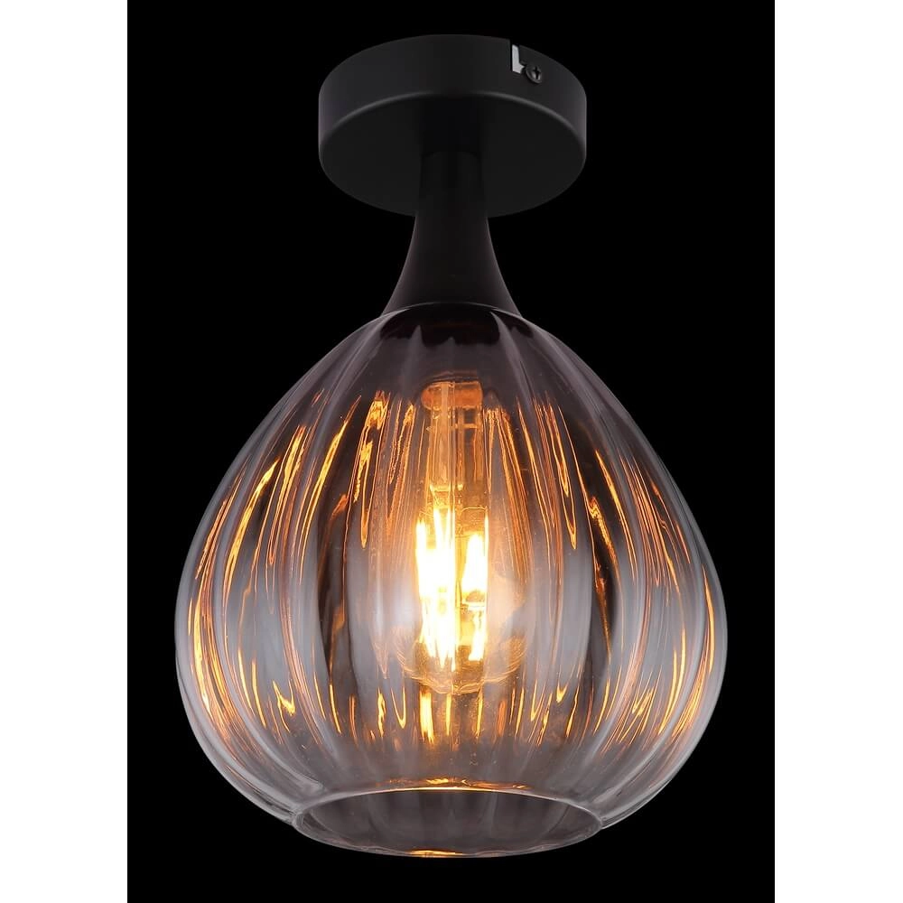 Zwarte plafondlamp Olsen Ø 20cm Globo 9007371450800