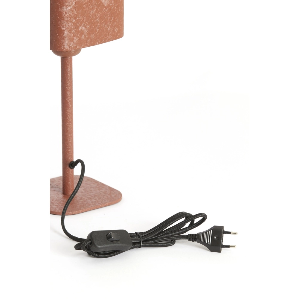 Nachtkastlamp Elenie 13x13cm - mat donker oranje Light & Living 8717807818692