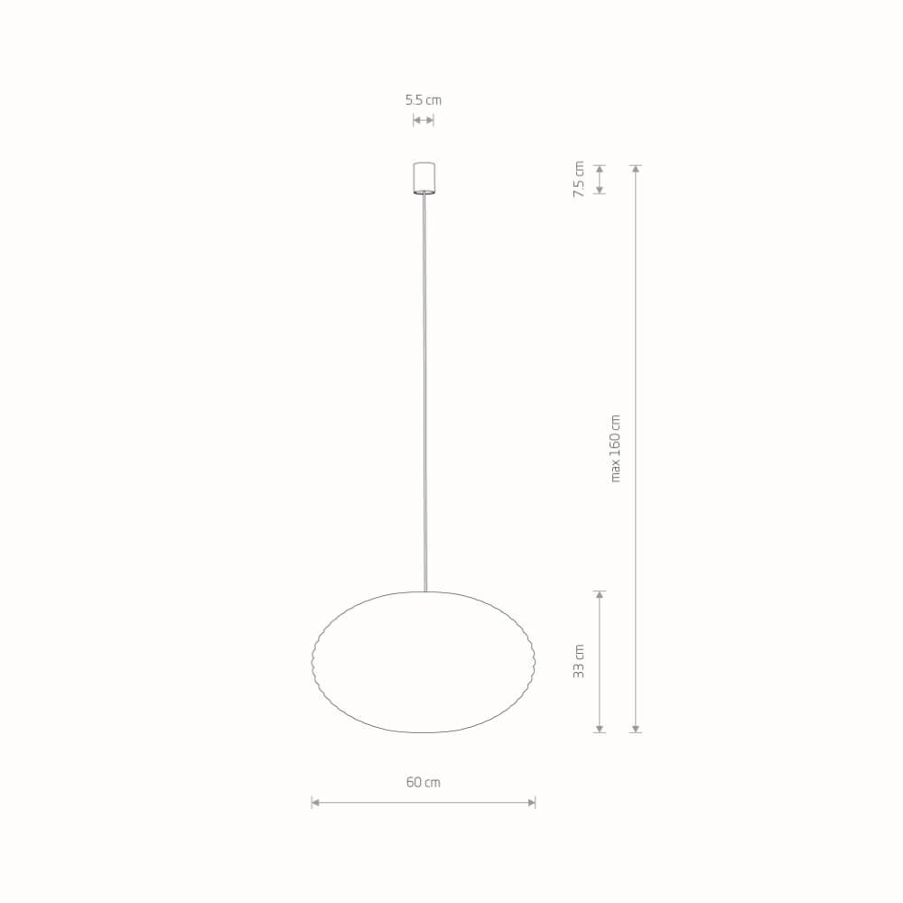 Natuurlijke hanglamp Rattan M Ø 60cm Lyora 5903139111546