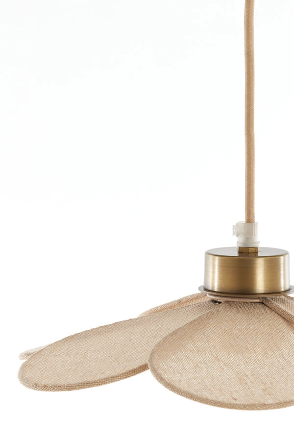 Hanglamp Fyano bloem crème Ø 30,5cm Light & Living 8717807706678