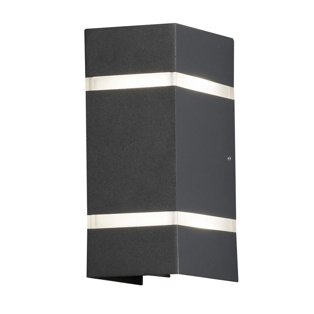 Led wandspot Cremona Up - Down 2-lichts 19,5cm antraciet Led wandspot Cremona Up - Down 2-lichts 19,5cm antraciet