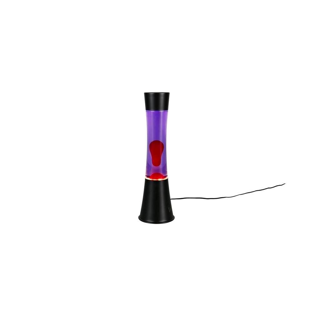 Lavalamp Etna zwart met rood