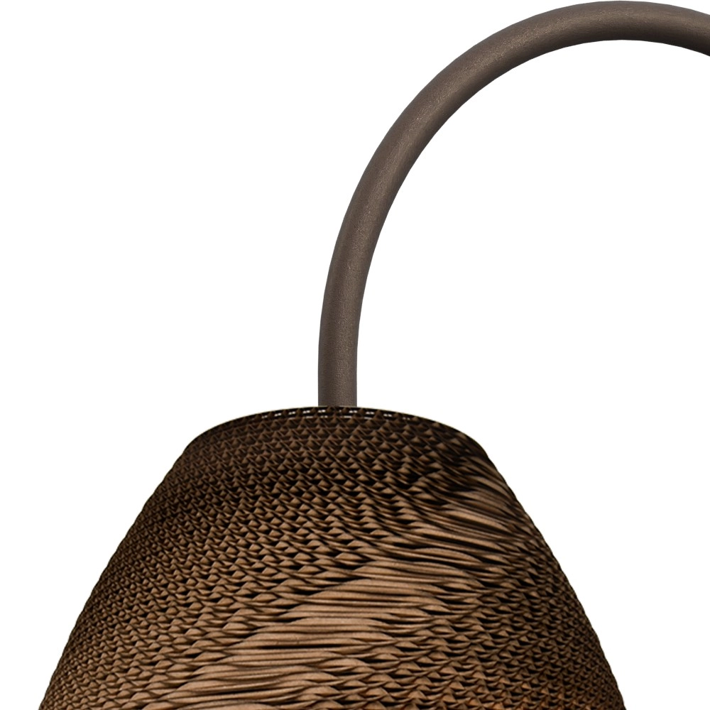 Vloerlamp Carta Pineapple Think-paper kap cacao Ø 29cm Masterlight 8718121438504