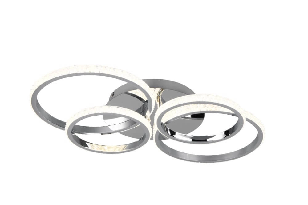 Design plafondlamp Cires chroom Trio 4017807600940