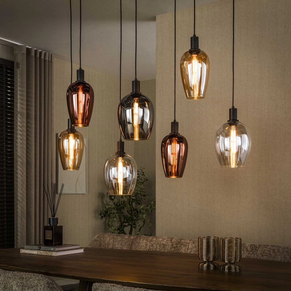 Eettafel hanglamp Amfora 7-lichts