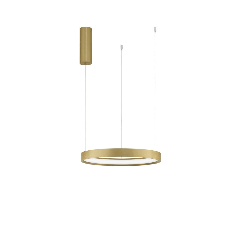 Ronde hanglamp Perrine goud Ø 40cm Lyora 5212017438409