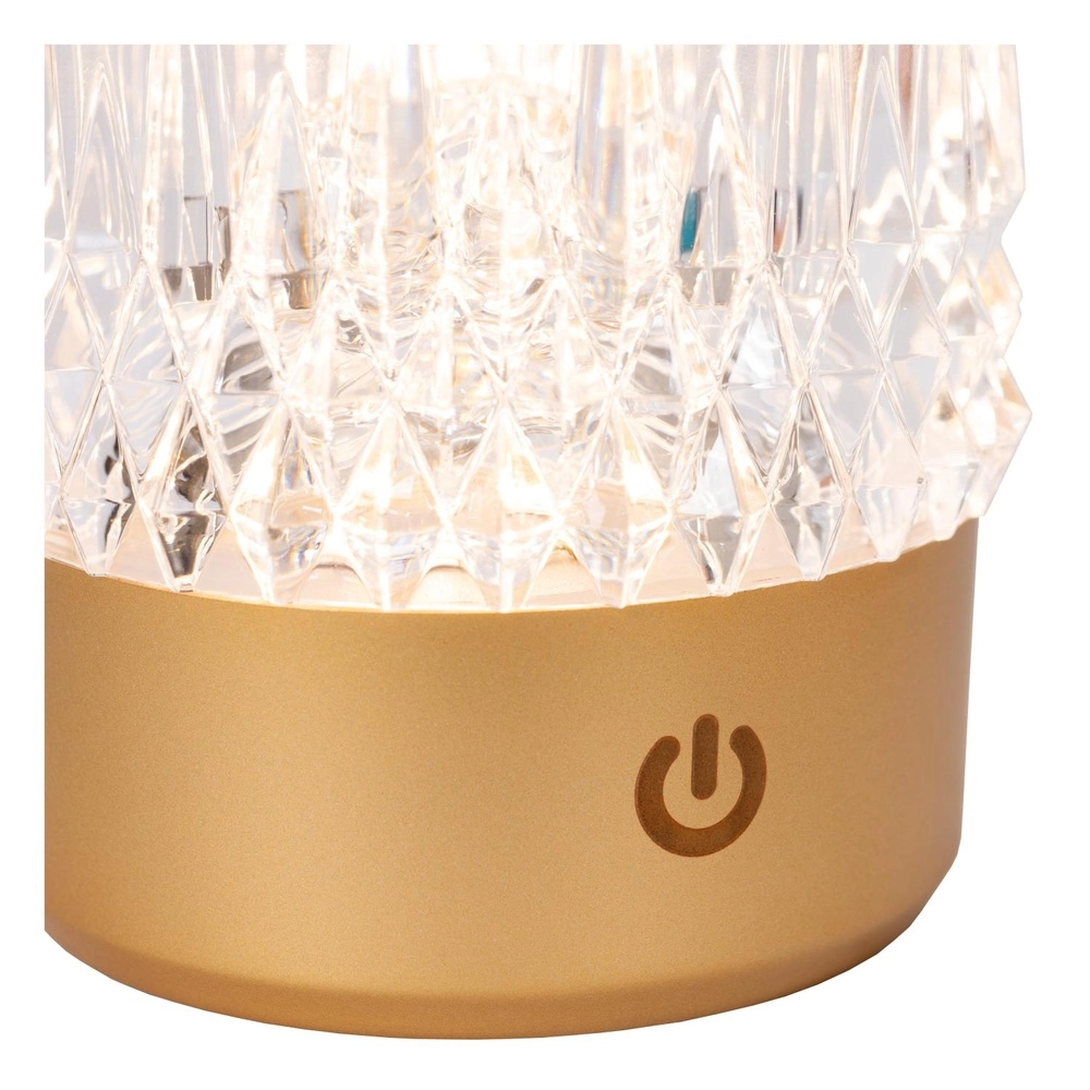 Oplaadbare tafellampjes Lily set van 3 goud Lucide 5411212461070