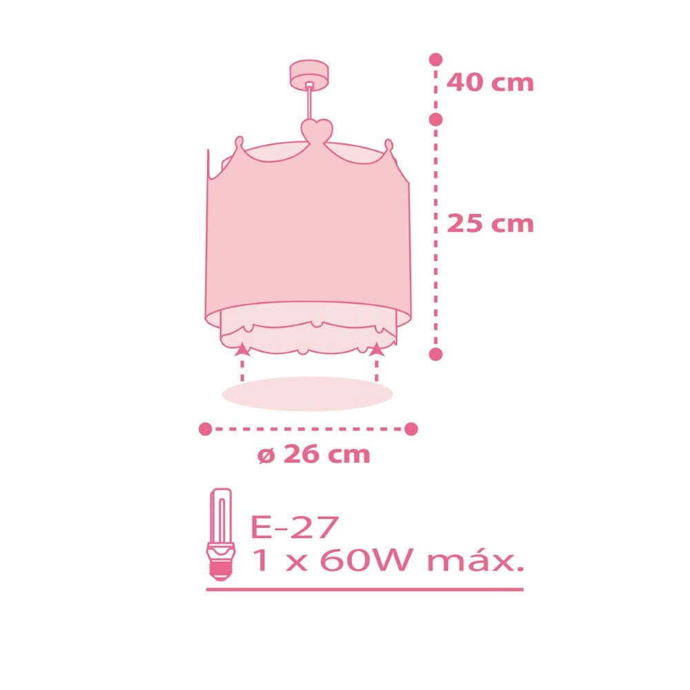 Kinderkamer hanglamp Little Queen Dalber 8420406611020