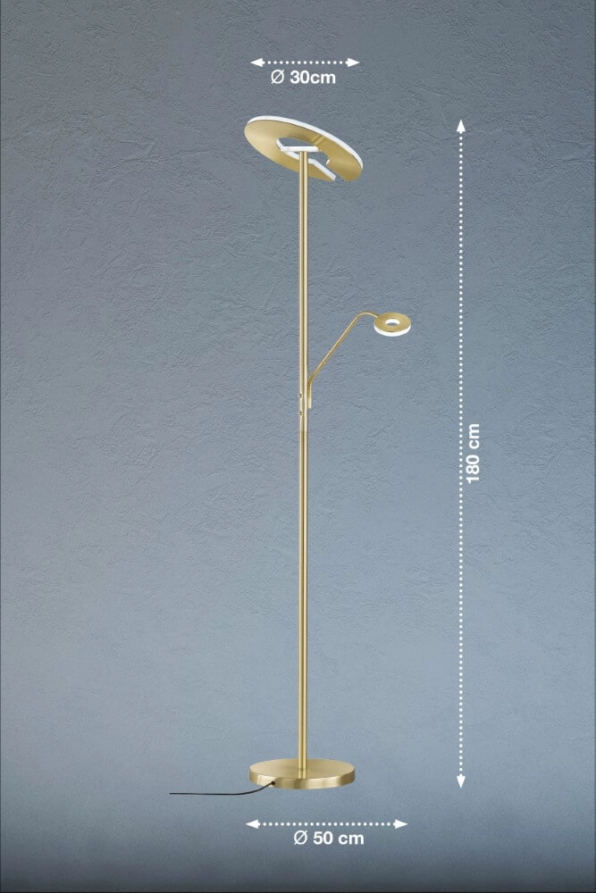Gouden led leeslamp Dent Fischer & Honsel 4003694403160